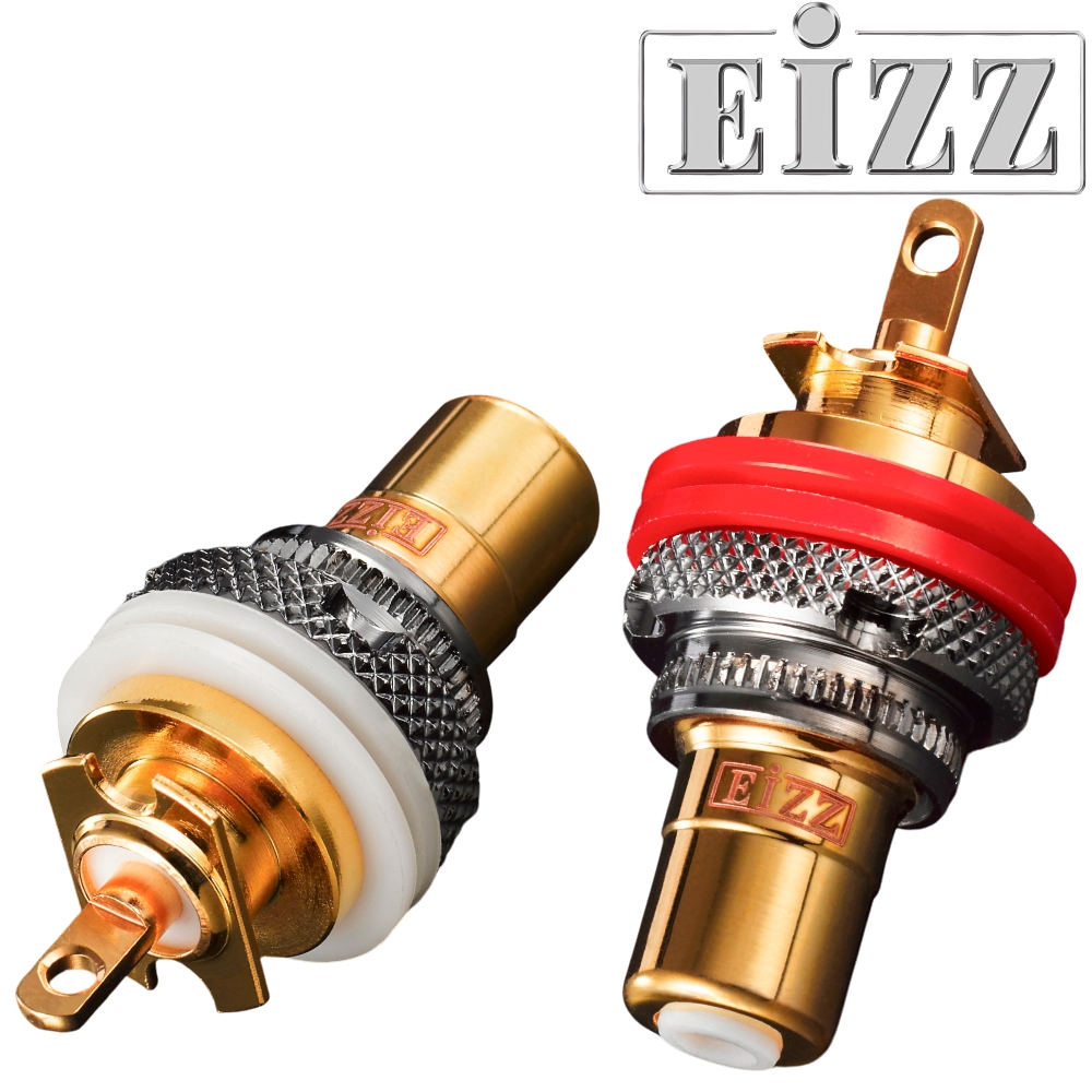 EIZZ EZ-105 RCA Socket, Tellurium Copper, Gold Plated