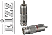 EIZZ EZ-202 RCA Connectors, Rhodium Plated