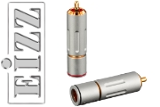 EIZZ EZ-204 RCA Connectors, Gold Plated, Locking type