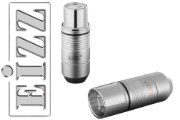 EIZZ EZ-205F / EZ-205M XLR Connectors, Tellurium Copper, Rhodium Plated (2F + 2M)