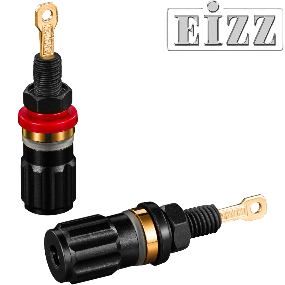 EIZZ EZ-301 Binding Posts, OFC Copper, Gold Plated