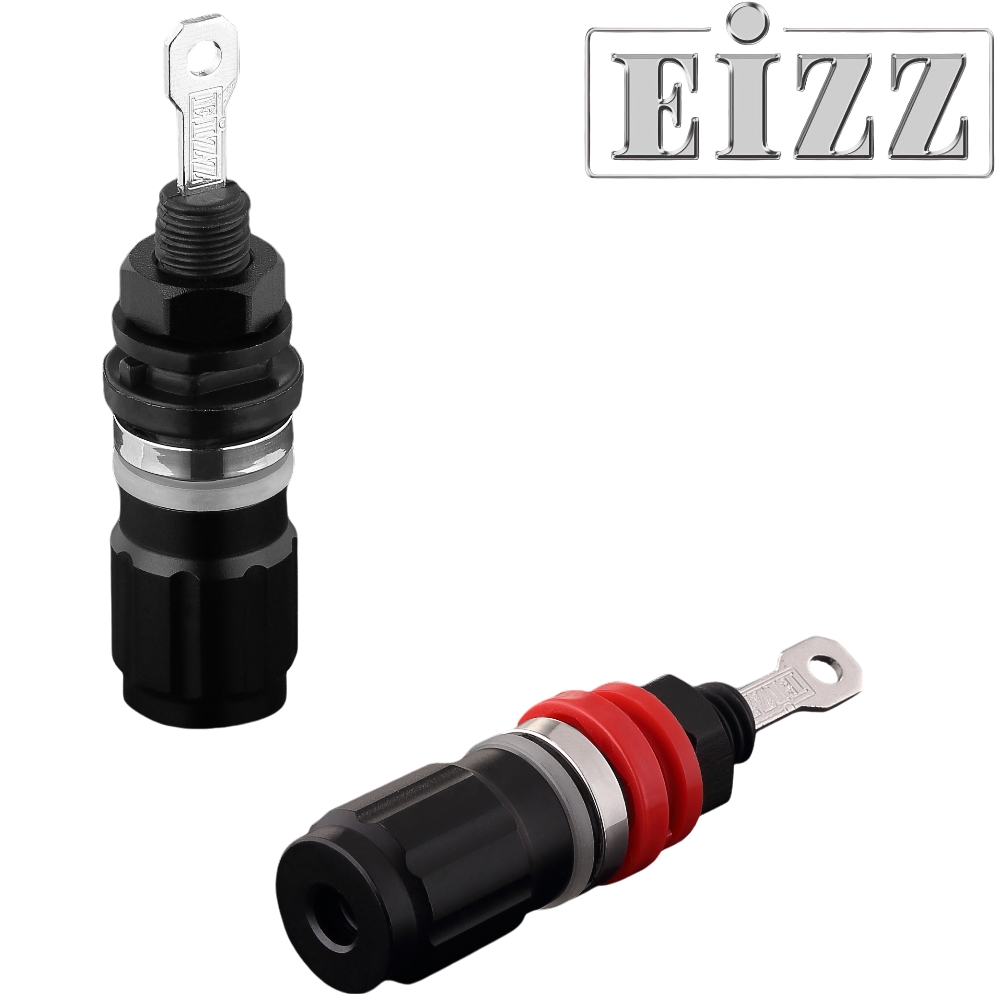 EIZZ EZ-301A Binding Posts, OFC Copper, Rhodium Plated