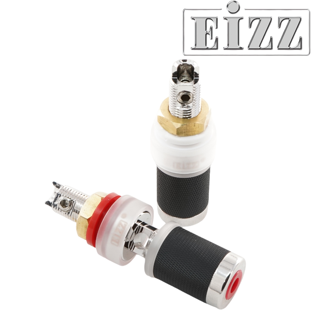 EIZZ EZ-302 Binding Posts, Tellurium Copper, Rhodium Plated