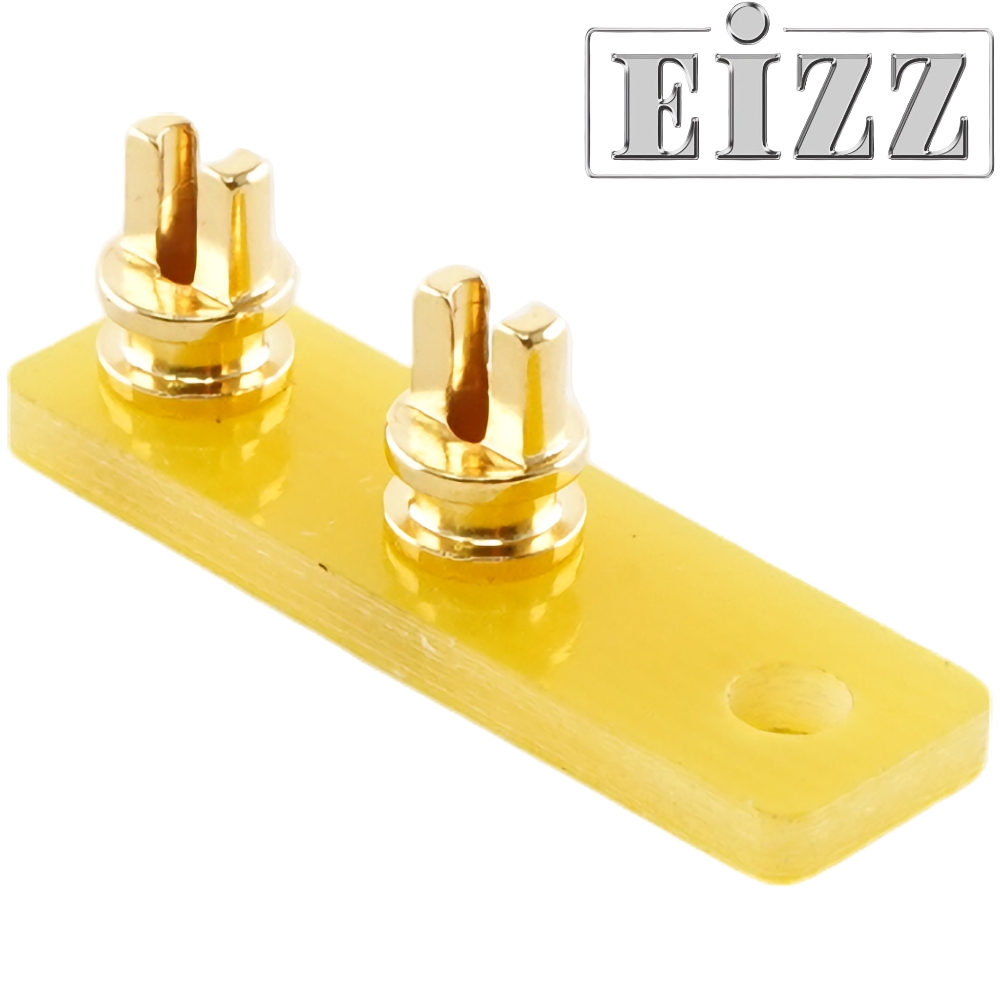  EIZZ EZ-3102 2 Pin Tag Strip, Gold Plated