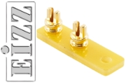 EIZZ EZ-3102 2 Pin Tag Strip, Gold Plated