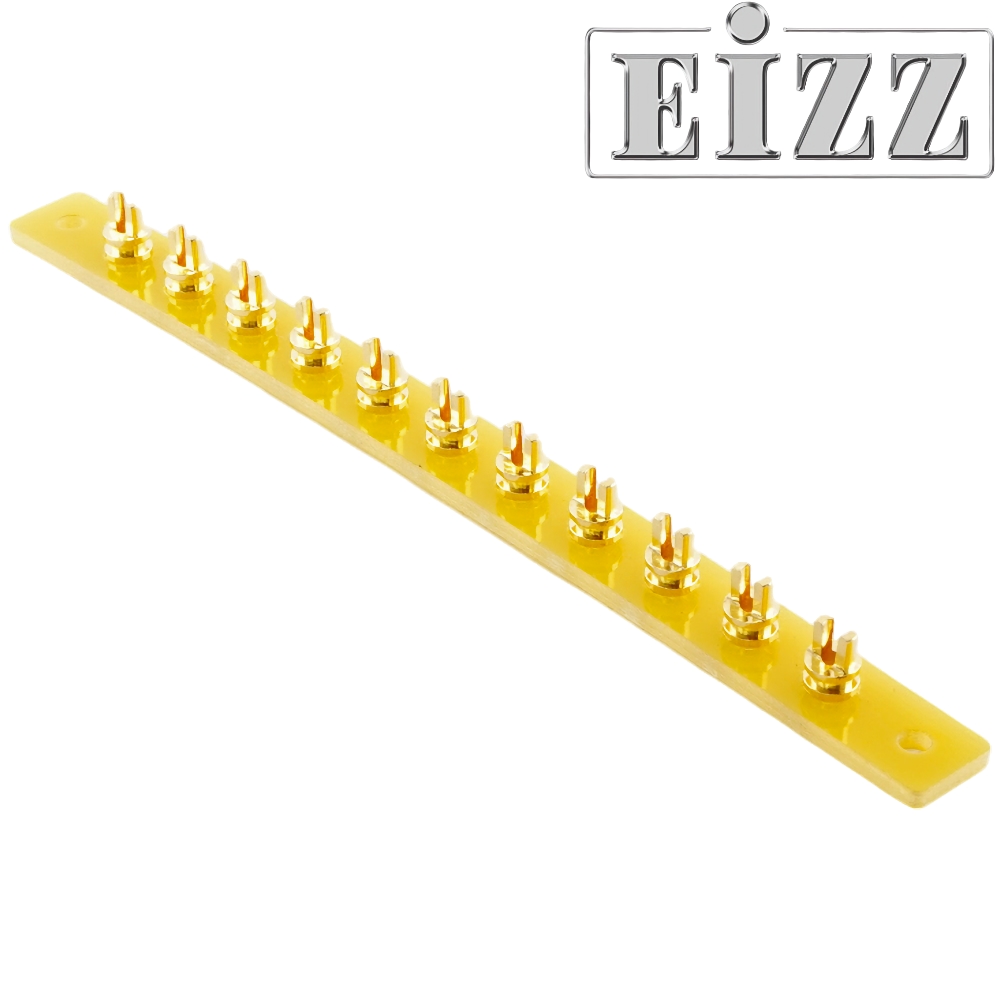 EIZZ EZ-3110 11 Pin Tag Strip, Gold Plated