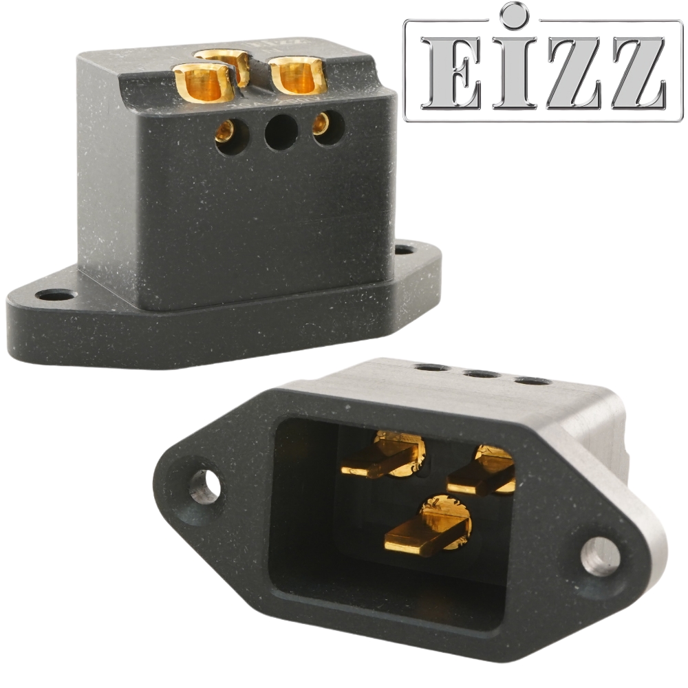 EZ-7020: EIZZ C20, IEC Socket, Gold Plated 