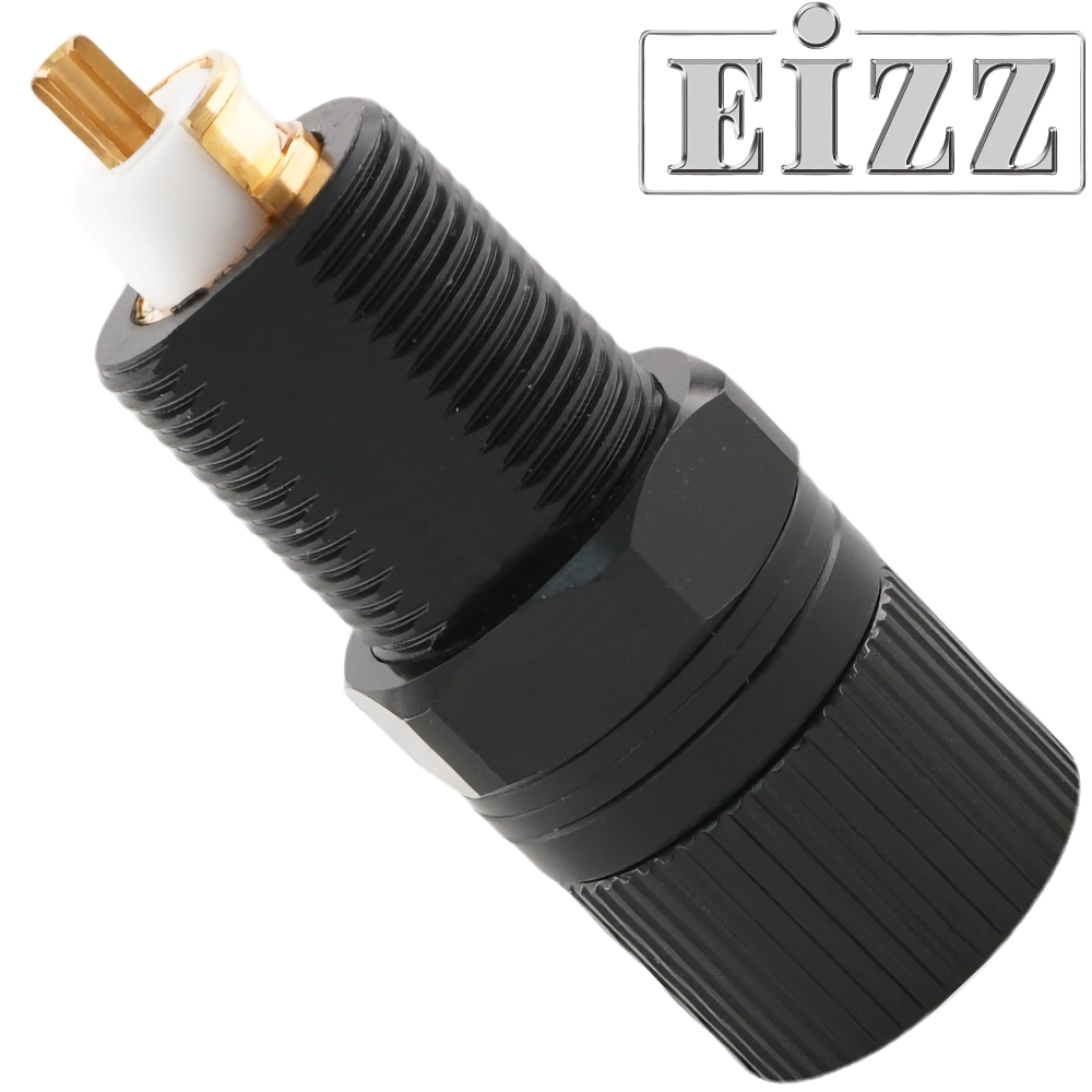 EIZZ EZ-902 Fuse Holder, Gold Plated, Teflon Insulated (20mm fuse)