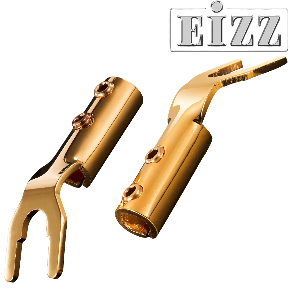 EZ-502: EIZZ Spades, Red Copper, Gold Plating, Bare (1 pair)