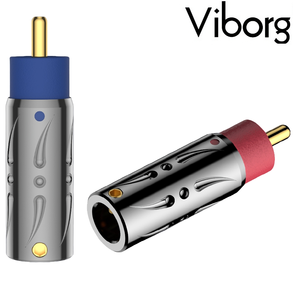 Viborg VR105G RCA Connectors, Pure Copper, Gold-plated