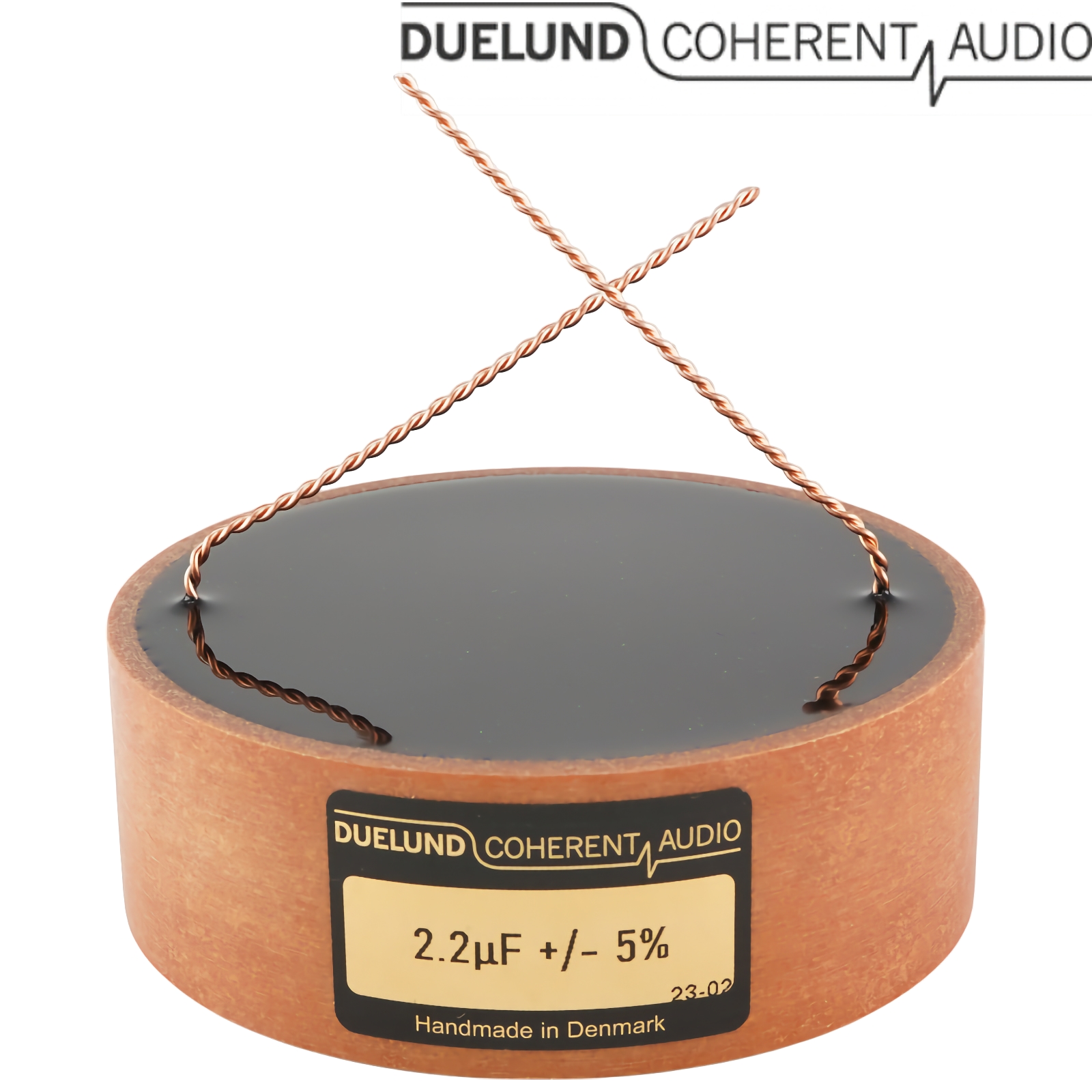 CASTCU-080: 2.2uF 100Vdc Duelund CAST PIO Pure Copper Capacitor