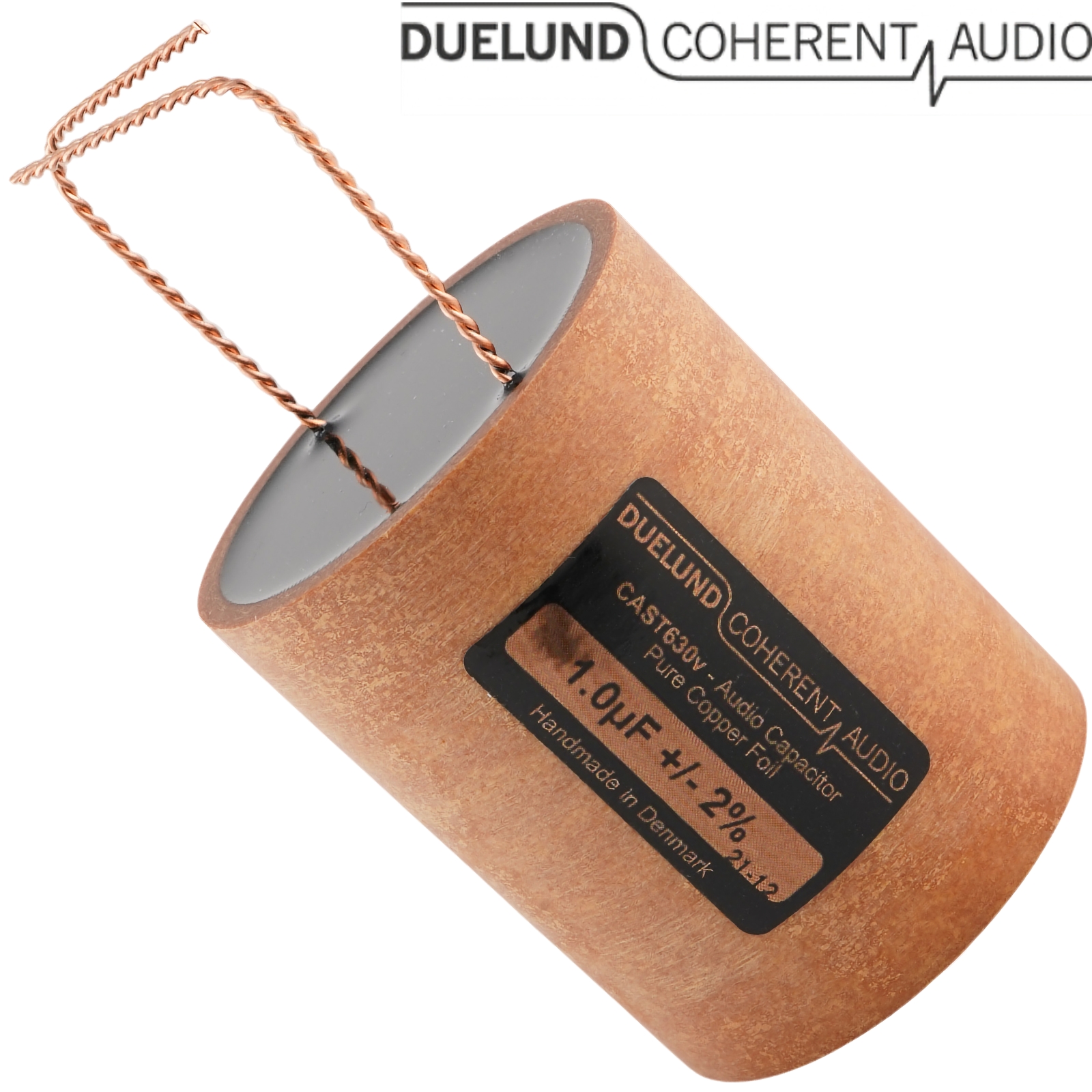 CASTDCCU-030: 1uF 630Vdc Duelund CAST PIO Pure Copper Capacitor 