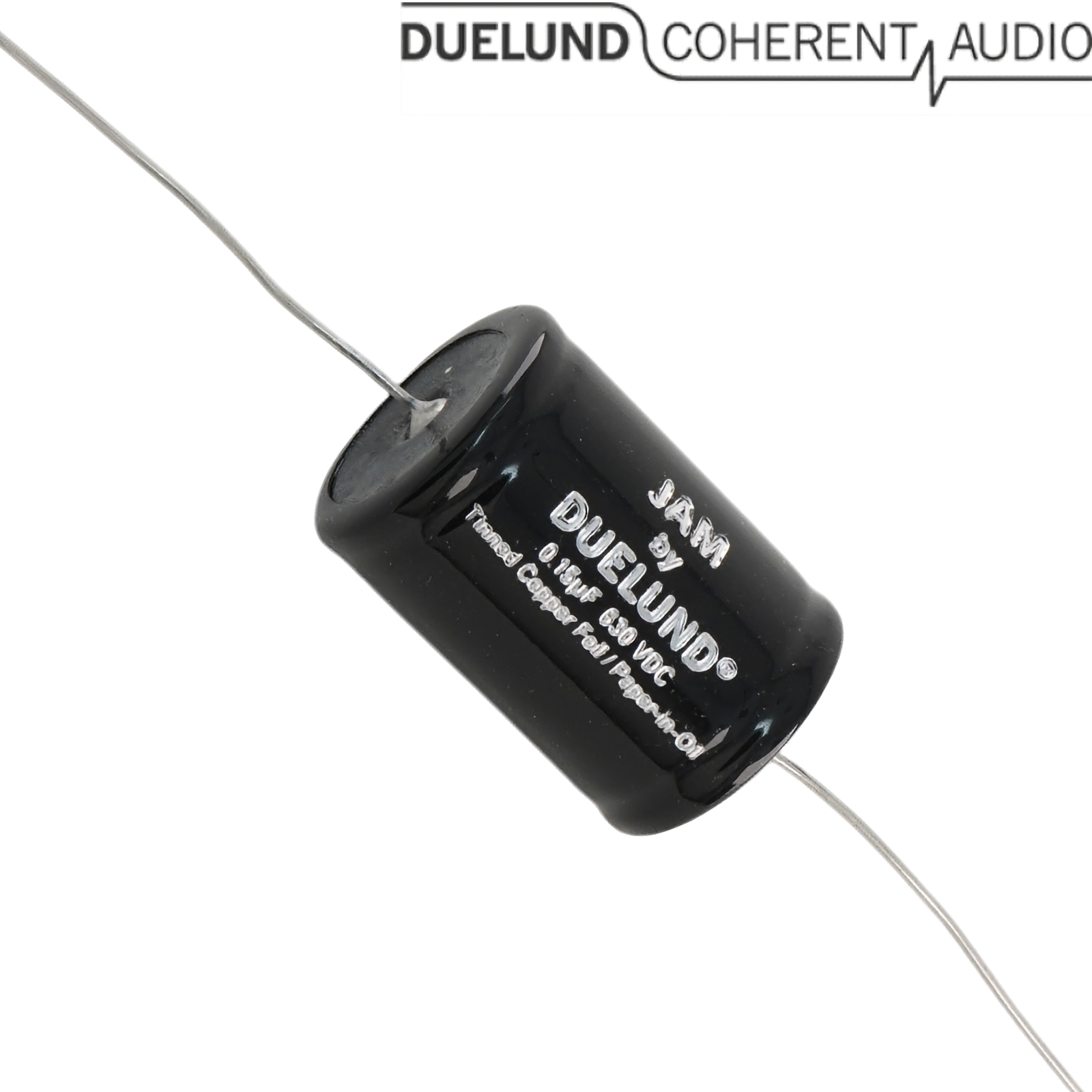 DUJAM-050: 0.15uF 630Vdc Duelund JAM Tinned Copper Foil Paper in Oil Capacitor