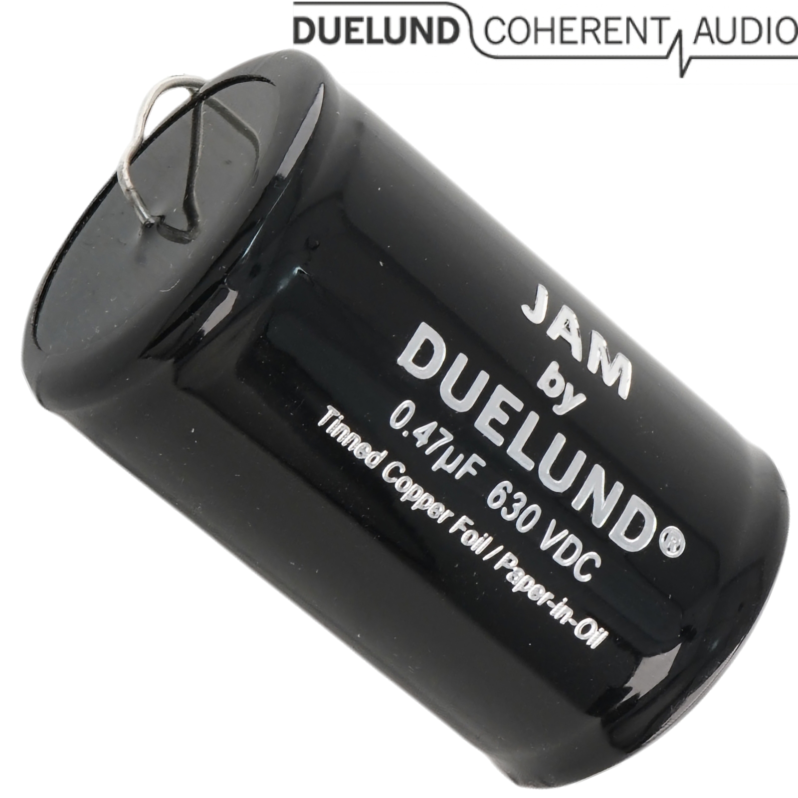 DUJAM-080: 0.47uF 630Vdc Duelund JAM Tinned Copper Foil Paper in Oil Capacitor