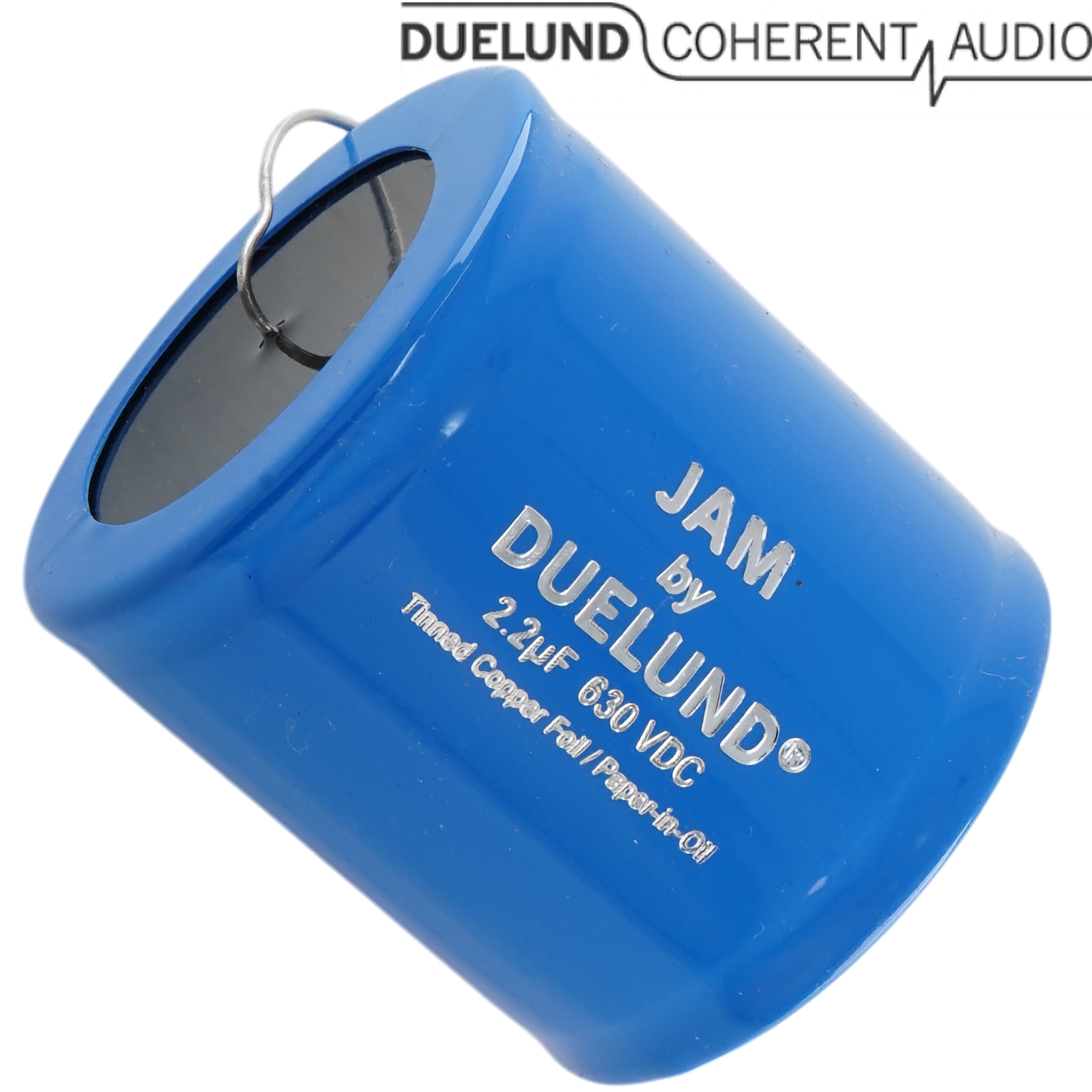 DUJAM-110: 2.2uF 630Vdc Duelund JAM Tinned Copper Foil Paper in Oil Capacitor