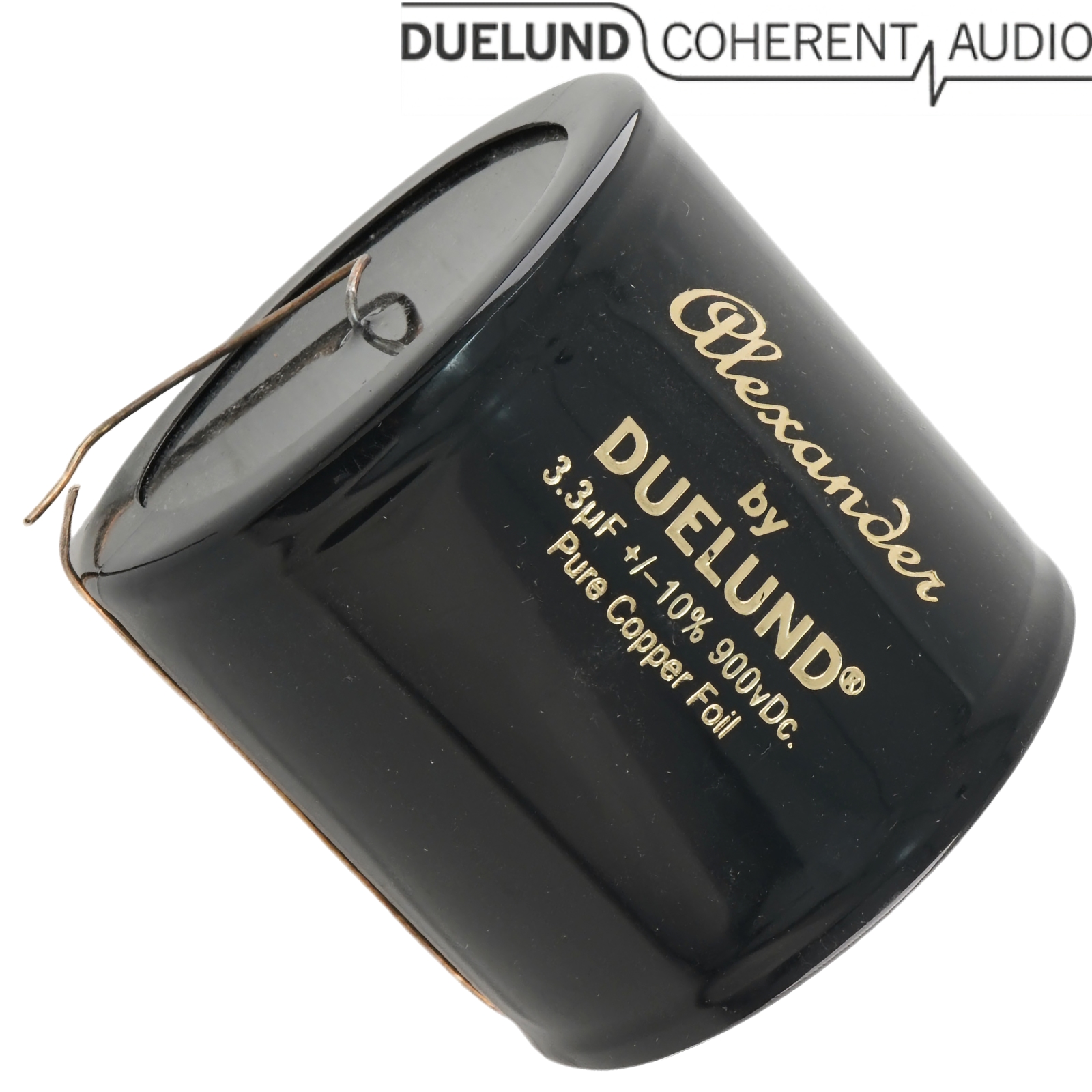 DUEA-065: 3.3uF 900Vdc Duelund Alexander Copper Foil Capacitor