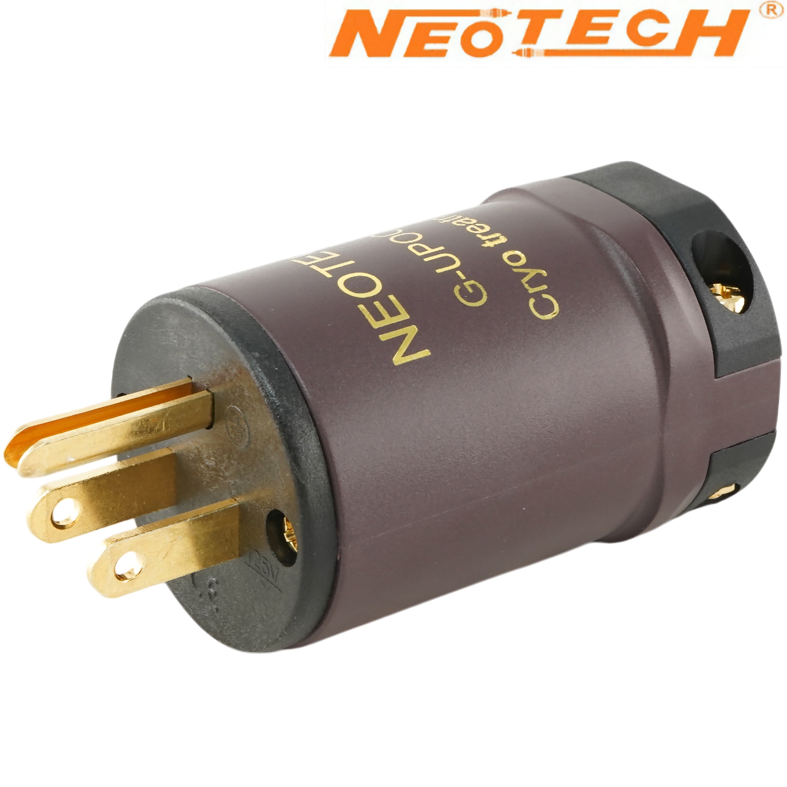 NC-P313G MKII: Neotech G-UPOCC pure copper US Mains plug, Cryo'ed, Gold-plated