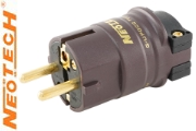 Neotech NC-P312G MKII G-UPOCC pure copper Schuko (EU) plug, Cryo'ed, Gold-plated