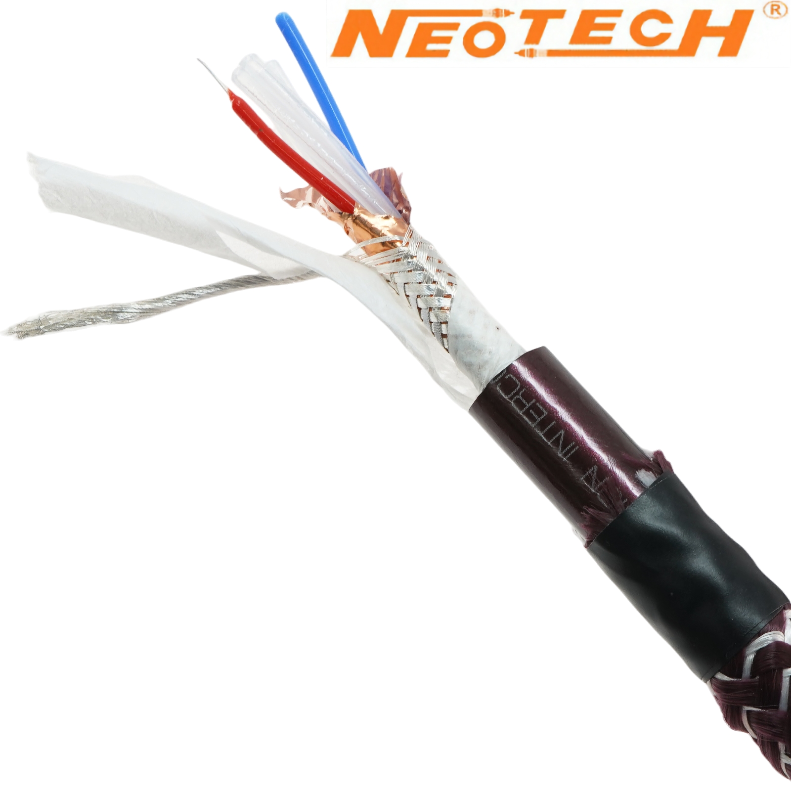 NEI-1002 MKII: Neotech UP-OCC Silver/Gold and UP-OCC Silver Interconnect Cable (0.25m)