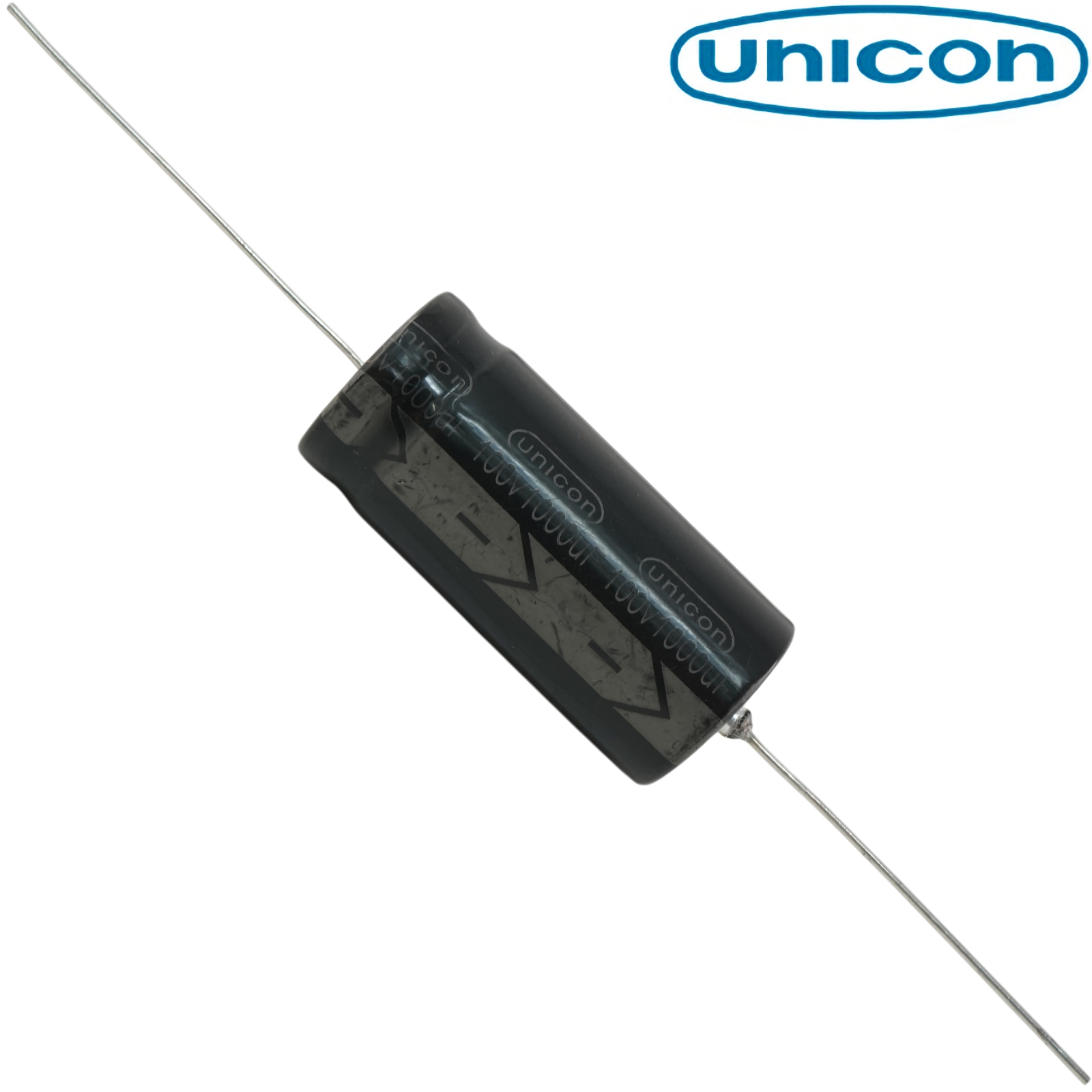 FUT2A102M: 1000uF 100Vdc Unicon Axial Electrolytic Capacitor