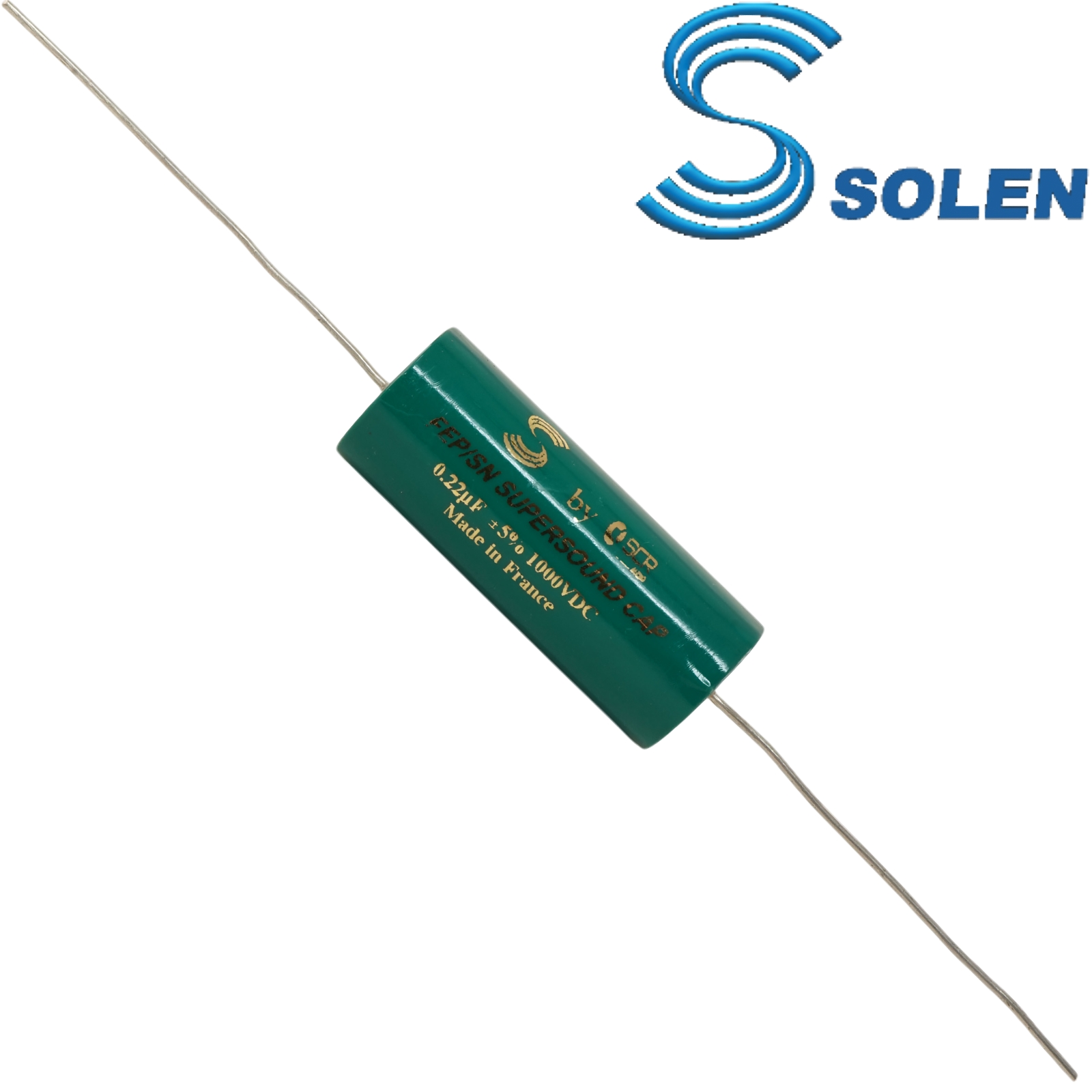 S3Q220N: 0.22uF 1000Vdc Solen FEP Tin Foil / Teflon Film Capacitor