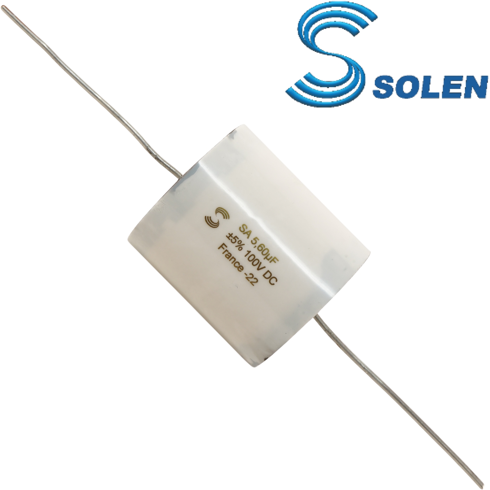 SA560: 5.6uF 100Vdc Solen SA Tin Foil / Polypropylene Film Capacitor