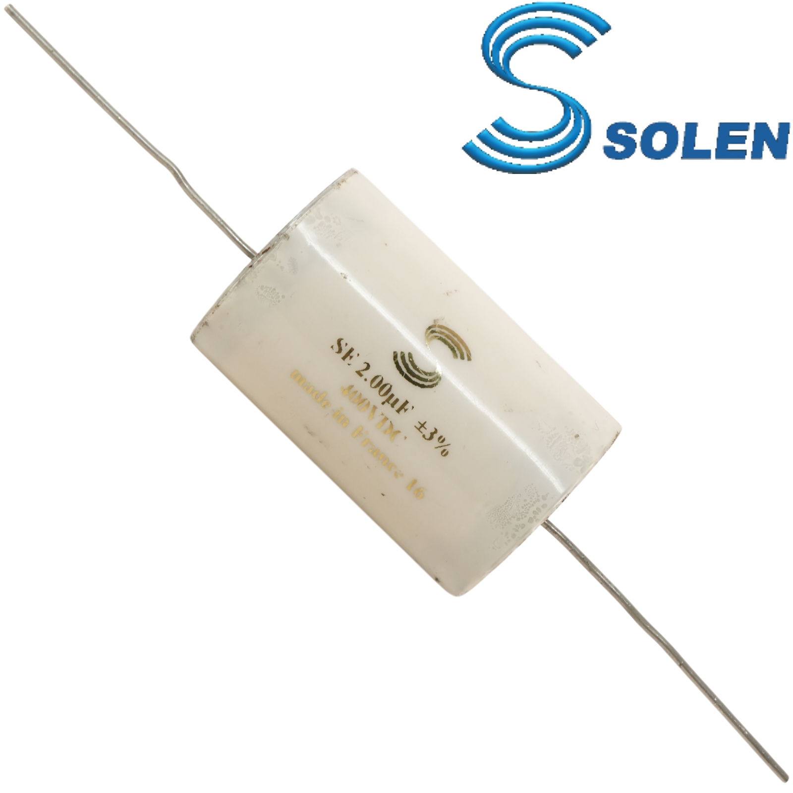 SE200: 2uF 400Vdc Solen SE Tin Foil / Polypropylene Film Capacitor