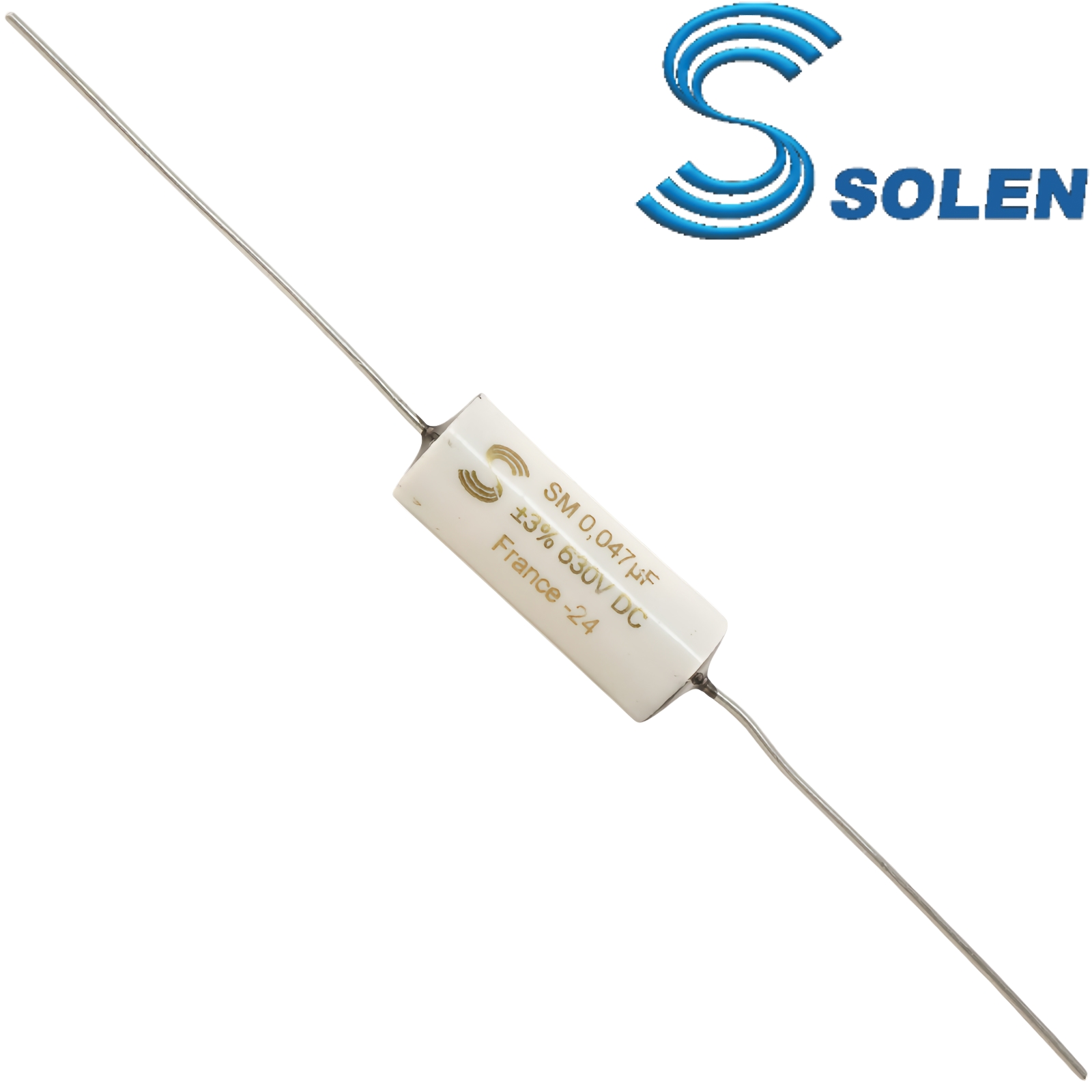 SM0047: 0.047uF 630Vdc Solen SM Tin Foil / Polypropylene Film Capacitor