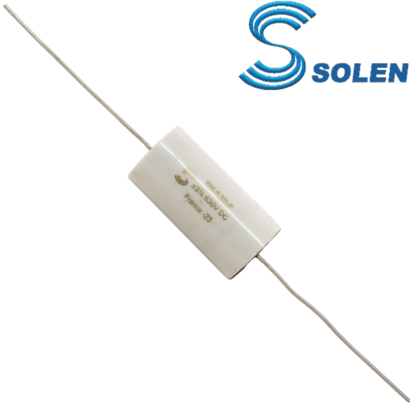 SM022: 0.22uF 630Vdc Solen SM Tin Foil / Polypropylene Film Capacitor