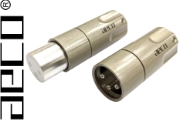 AECO AMI-1060S XLR plugs, Tellurium Copper Silver-plated