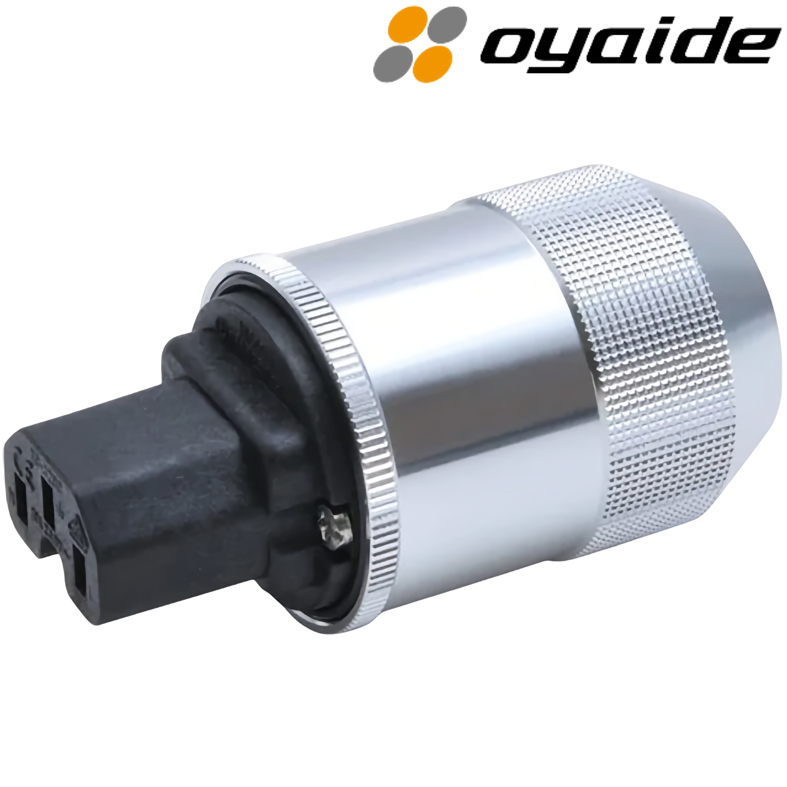 F1: Oyaide Platinum/Palladium-plated IEC plug, C15