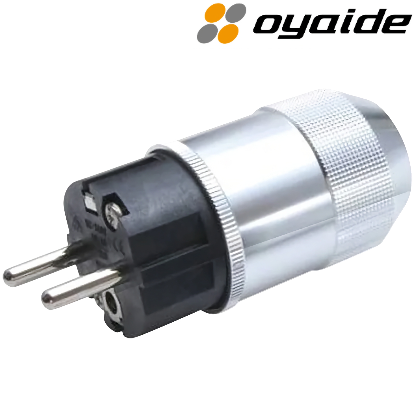 M1-e: Oyaide Platinum/Palladium-plated Schuko Plug