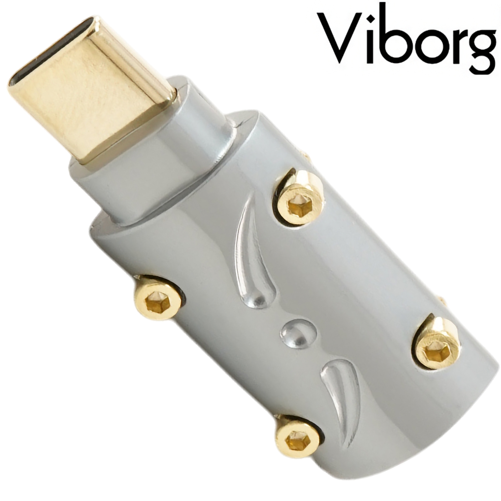 Viborg VT09 Male USB-C Connector, Gold 24K Plated