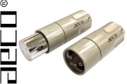 AECO AMI-1060R XLR plugs, Tellurium Copper Rhodium-plated