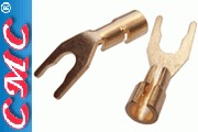 CMC-6005-CUR-G: CMC Copper, Gold-plated double press-type spade