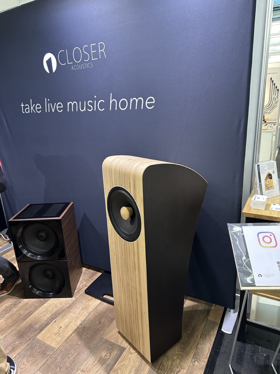 Closer Acoustics Vigo, fullrange loudspeaker. Loved that design and crafting on this one. Sounded very promising.