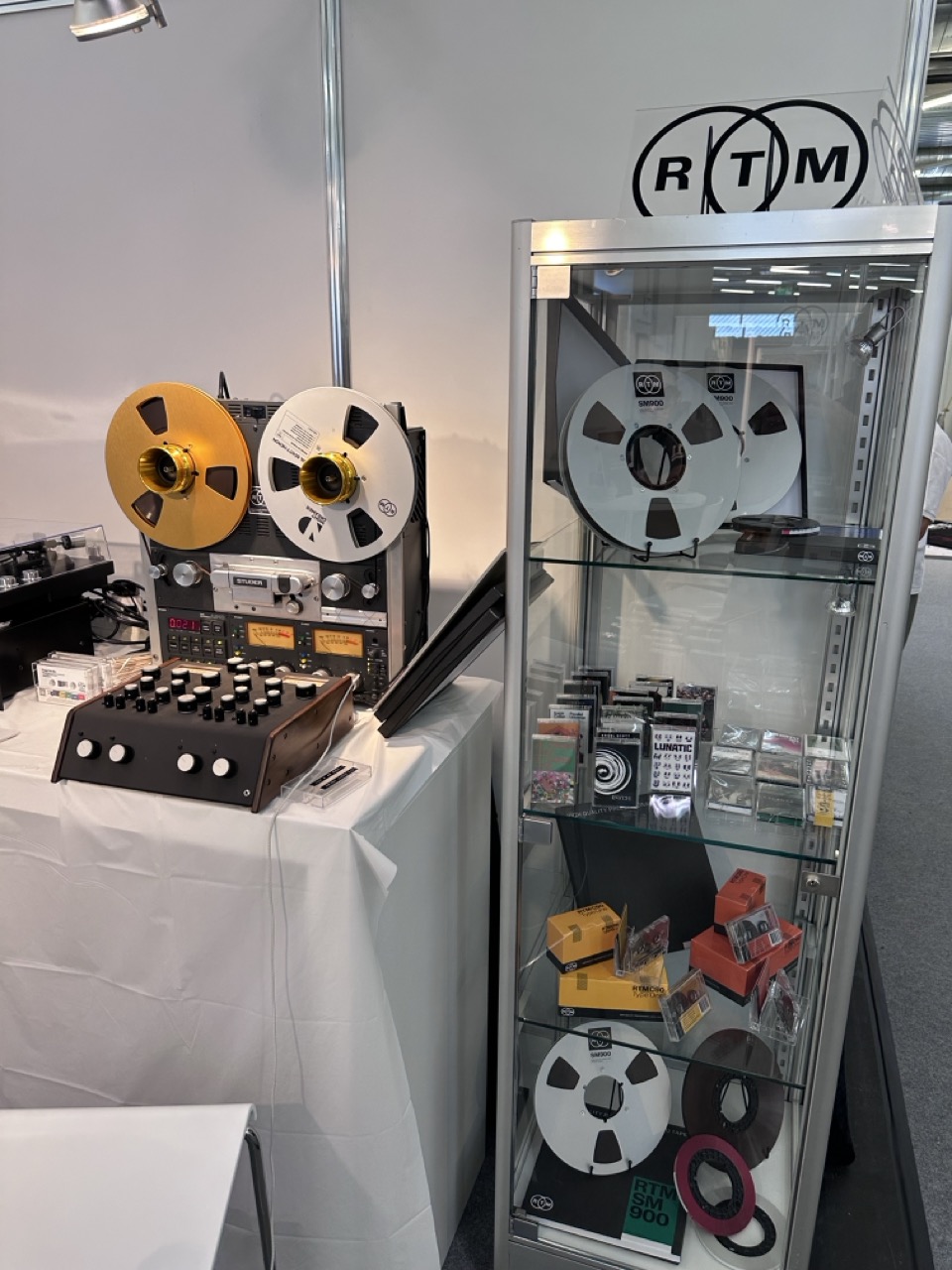 RTM who specialise in audio tape and accessories had a stall. Great to see the old tech still alive and well.