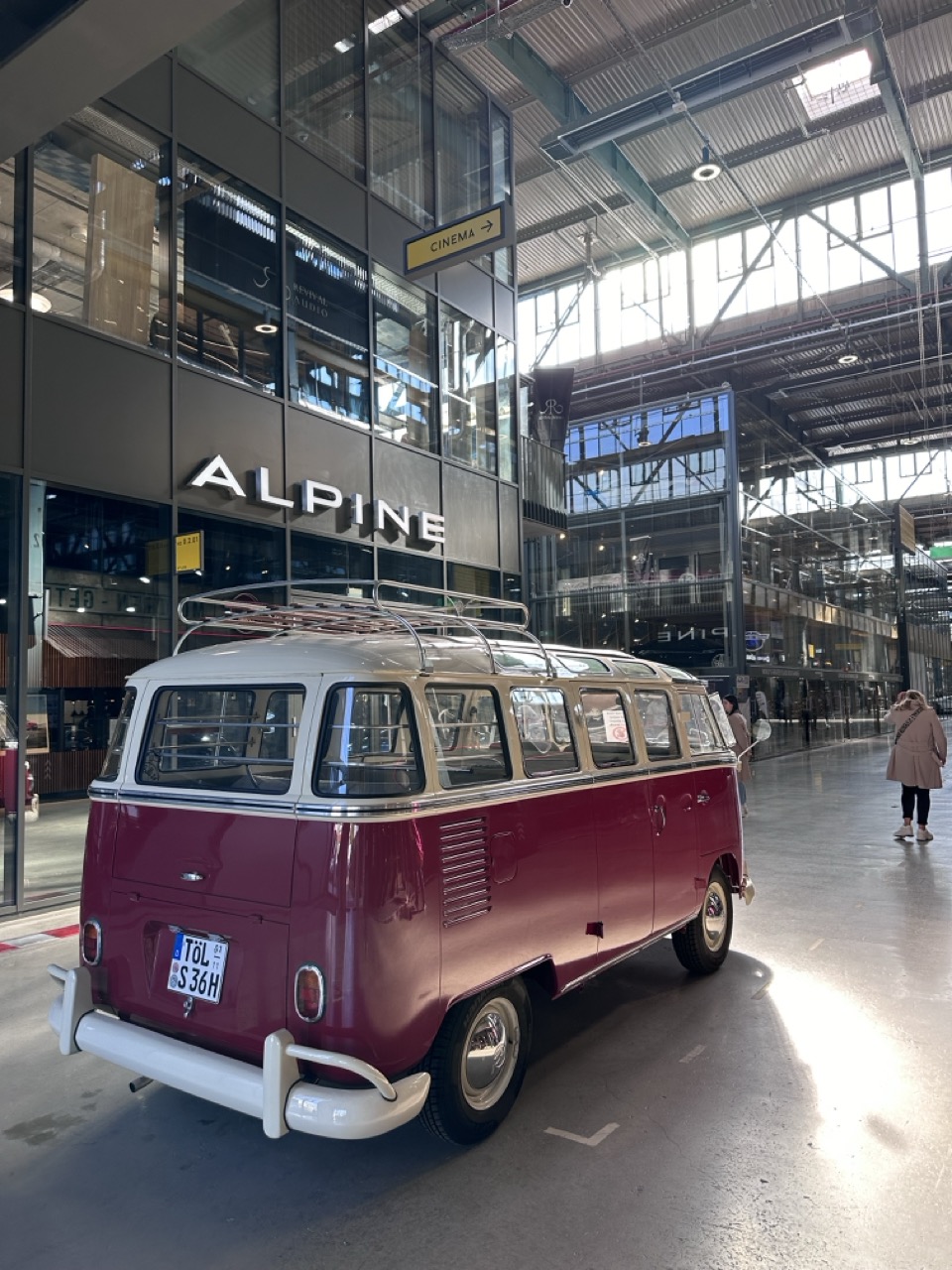 I took a short break and headed over the road to Motor World, a homage to all things car. Showing off many classics in the old Deutsche Bahn repair shop. 