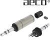 AT3-1351S: AECO 3.5mm Stereo Jack, Tellurium Copper Silver-plated (1 off)