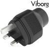 UK01S: Viborg UK Mains Connector Pure Copper, Silver-plated