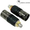 FRCA-CEMXLR: Cardas female RCA to male XLR adapter (pair)