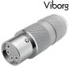 XF204R: Viborg Female 4 Pin XLR Connector Rhodium-plated