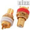 EZ-107: EIZZ RCA Socket, Gold Plated (1 pair)