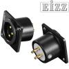 EZ-108M: EIZZ XLR Socket, Male, Gold Plated (1 off)