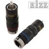 EZ-201: EIZZ RCA Connectors, Silver Plated, Black Shell (1 pair)