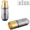 EZ-206F / EZ-206M: EIZZ XLR Connectors, Tellurium Copper, Gold-Plated (2F + 2M)