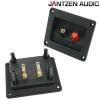 012-0310: Jantzen Single Square Speaker Terminal, Gold-plated, plastic nuts (pair)