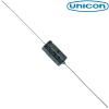 FUT1E221M: 220uF 25Vdc Unicon Axial Electrolytic Capacitor