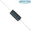 FUT1E222M: 2200uF 25Vdc Unicon Axial Electrolytic Capacitor