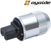 F1: Oyaide Platinum/Palladium-plated IEC plug, C15